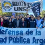 ​La UNSE se movilizó en defensa de la educación pública y el financiamiento universitario