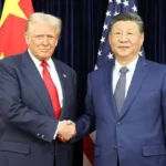 Donald Trump llegó a Pekín en visita de Estado a China