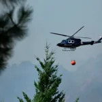 San Juan: siete muertos al caer un helicóptero de control de incendios forestales