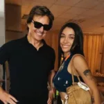 El video del encuentro entre María Becerra y Tom Cruise en la final del Mundial