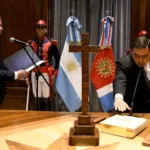 El gobernador Elias Suarez tomó juramento al nuevo ministro de Economía CPN Jorge Gustavo Murad