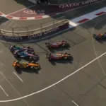 Grave error de Colapinto en Azerbaiyán: un toque en el relanzamiento dejó fuera de carrera a Norris y a los dos Alpine